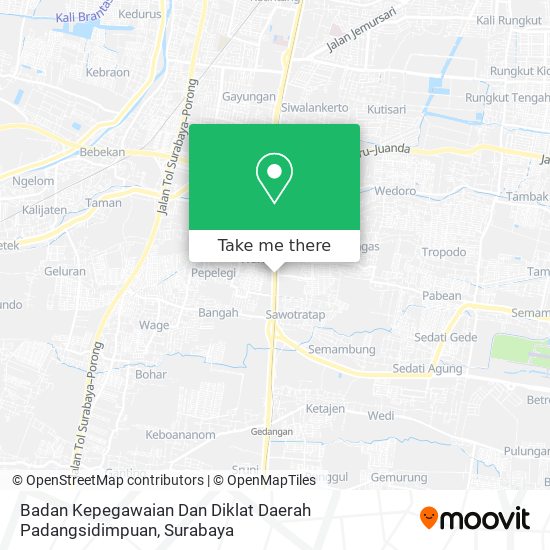 Badan Kepegawaian Dan Diklat Daerah Padangsidimpuan map