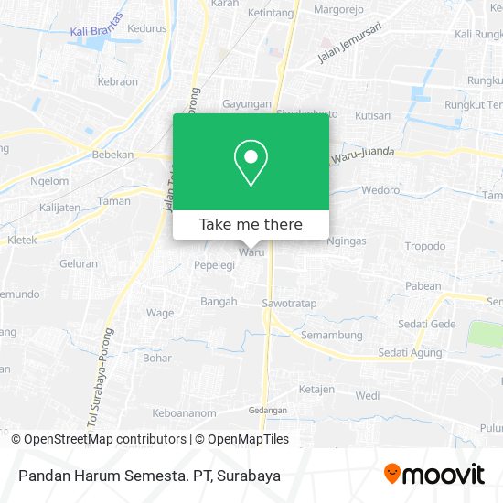 Pandan Harum Semesta. PT map