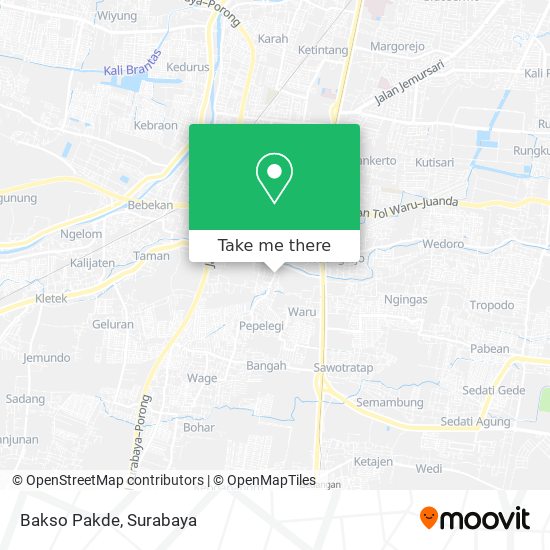 Bakso Pakde map