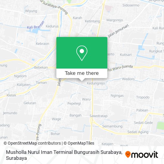 Musholla Nurul Iman Terminal Bungurasih Surabaya map