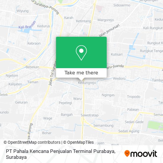 PT Pahala Kencana Penjualan Terminal Purabaya map