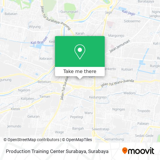 Production Training Center Surabaya map