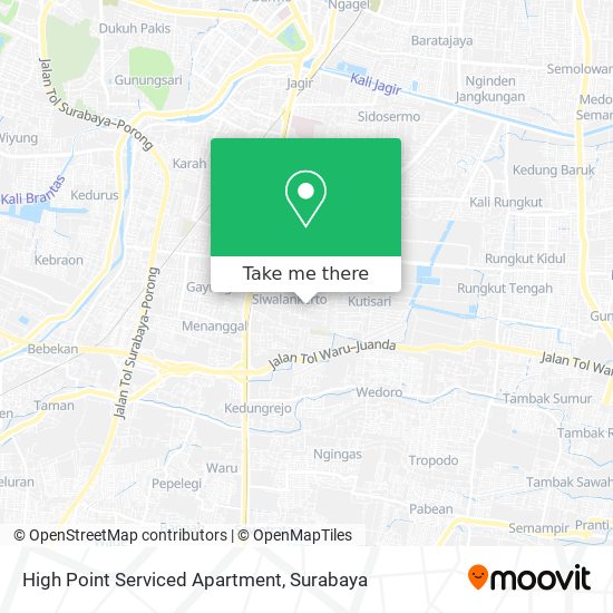 High Point Serviced Apartment map