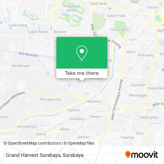 Grand Harvest Surabaya map