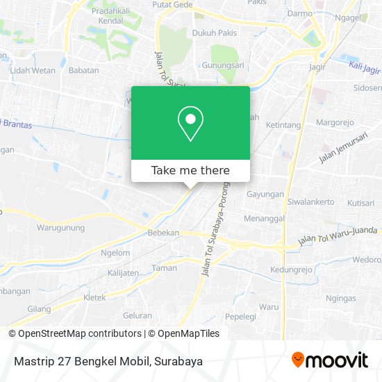 Mastrip 27 Bengkel Mobil map