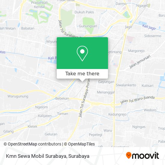 Kmn Sewa Mobil Surabaya map