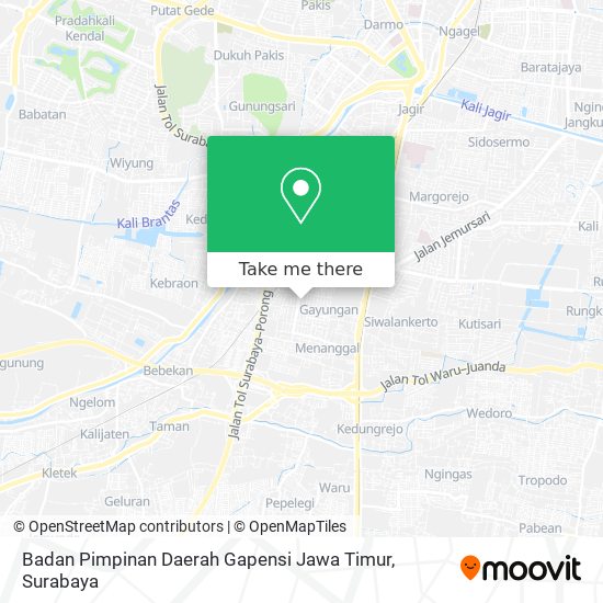 Badan Pimpinan Daerah Gapensi Jawa Timur map