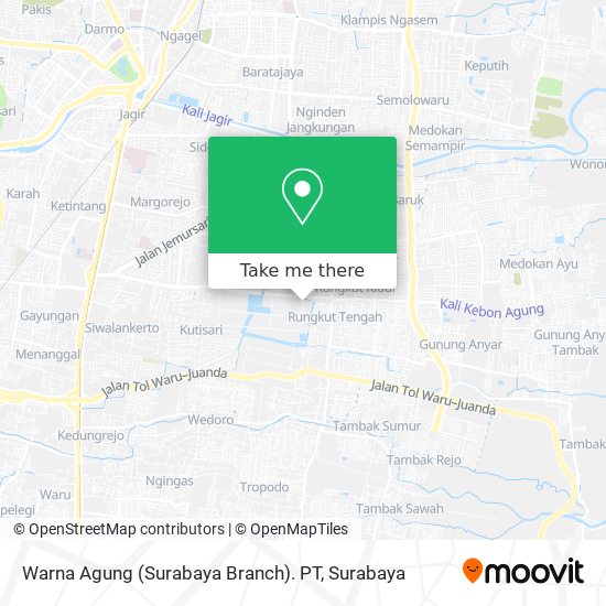 Warna Agung (Surabaya Branch). PT map