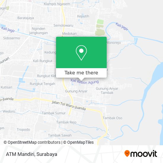 ATM Mandiri map