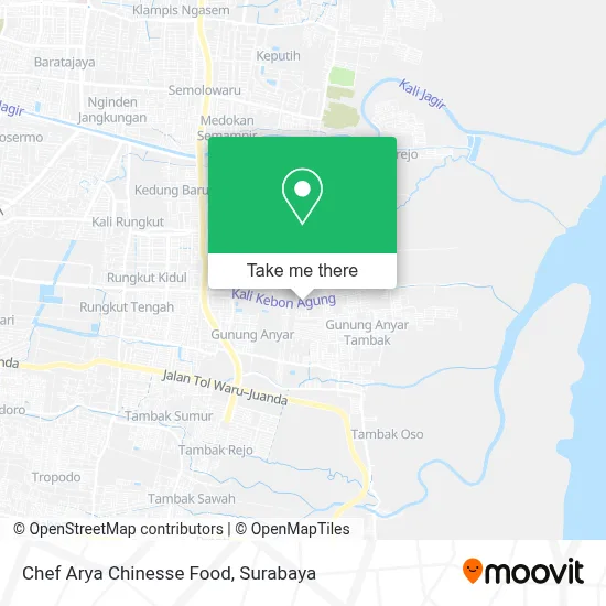 Chef Arya Chinesse Food map