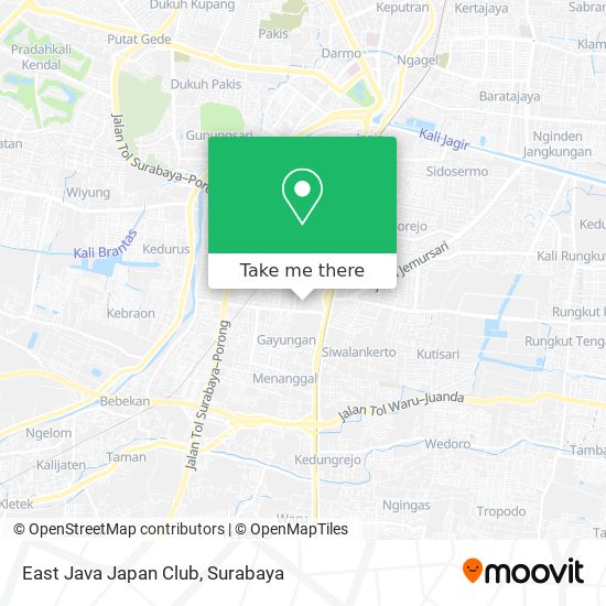 East Java Japan Club map