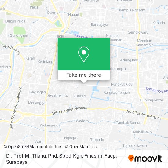 Dr. Prof M. Thaha, Phd, Sppd-Kgh, Finasim, Facp map