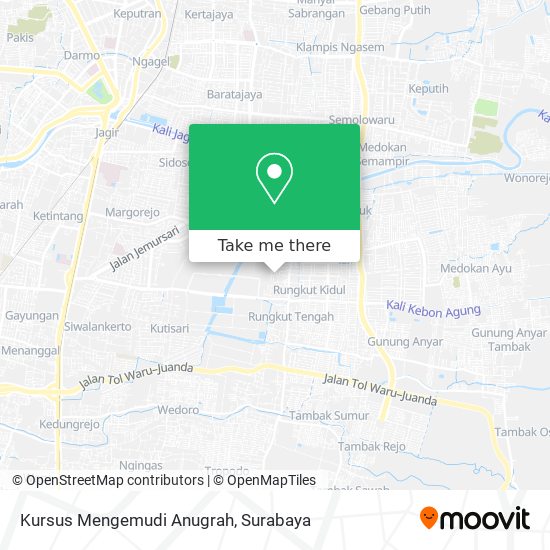 Kursus Mengemudi Anugrah map