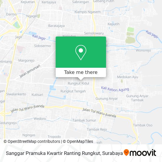 Sanggar Pramuka Kwartir Ranting Rungkut map