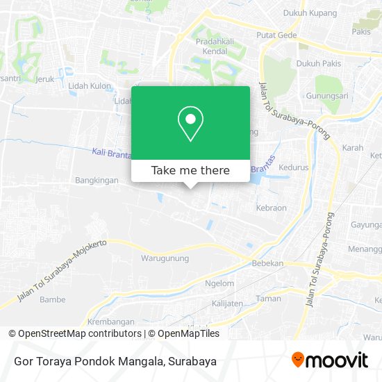 Gor Toraya Pondok Mangala map