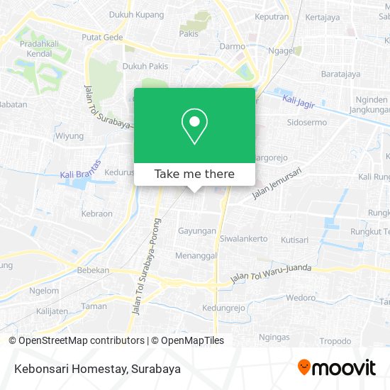 Kebonsari Homestay map