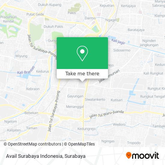 Avail Surabaya Indonesia map
