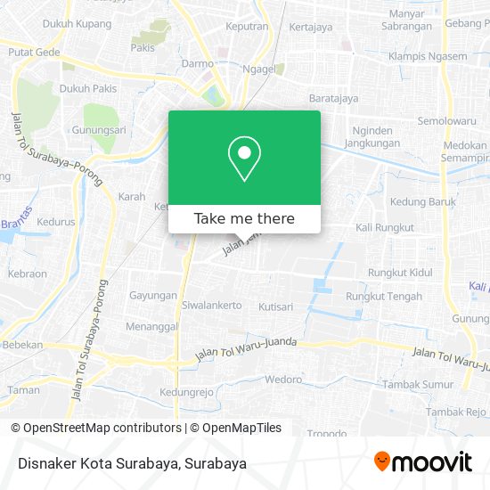 Disnaker Kota Surabaya map