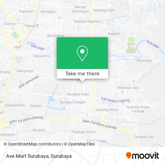 Ave Mart Surabaya map