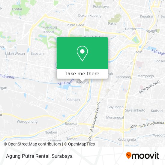 Agung Putra Rental map