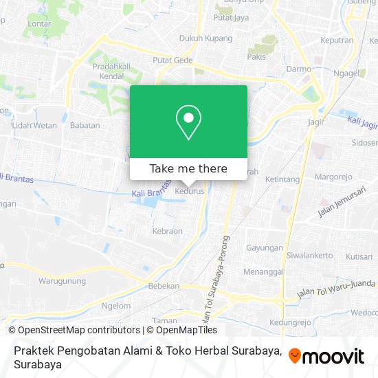 Praktek Pengobatan Alami & Toko Herbal Surabaya map