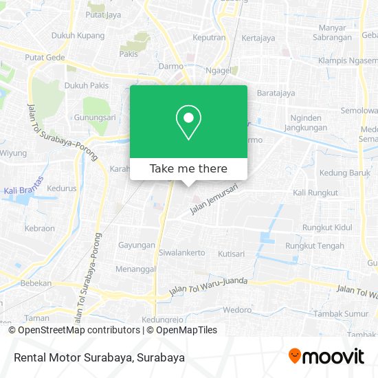 Rental Motor Surabaya map