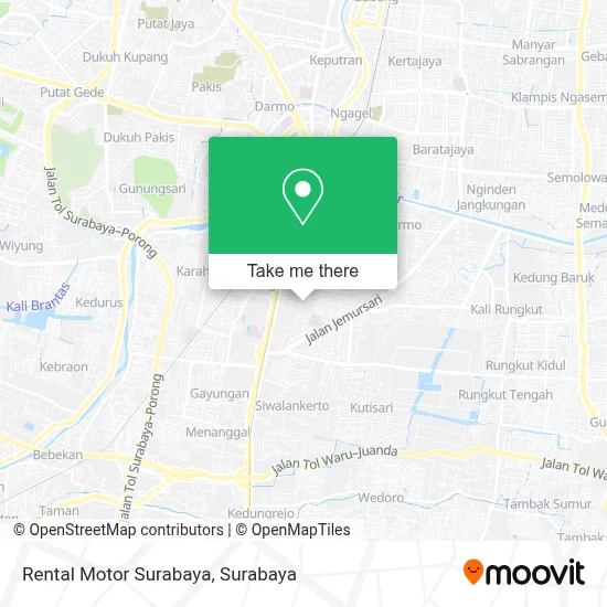 Rental Motor Surabaya map