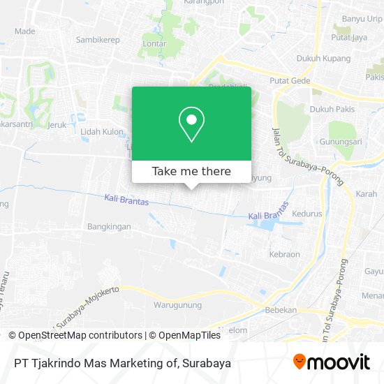PT Tjakrindo Mas Marketing of map