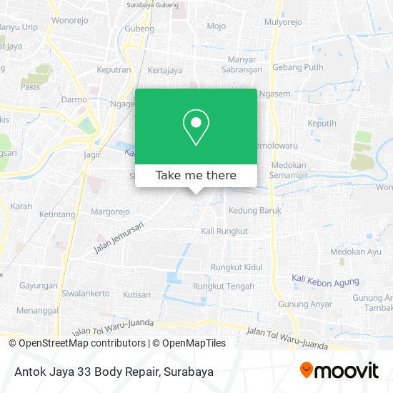 Antok Jaya 33 Body Repair map