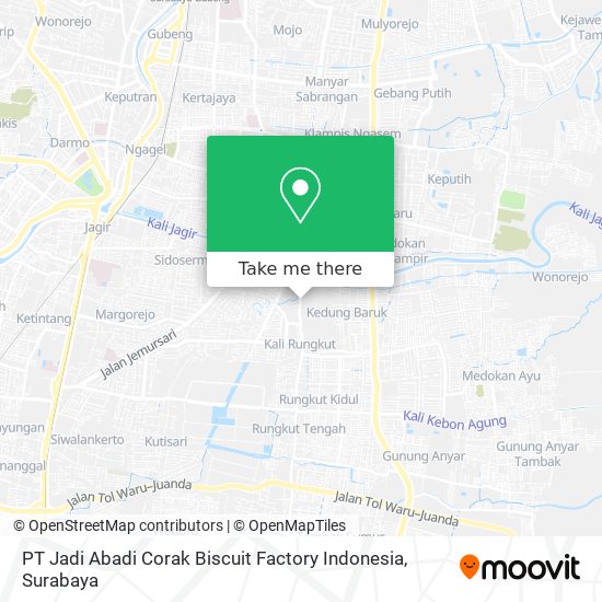 PT Jadi Abadi Corak Biscuit Factory Indonesia map