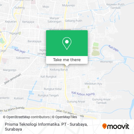 Prisma Teknologi Informatika. PT - Surabaya map