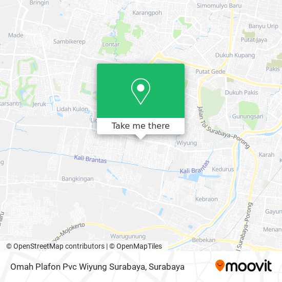 Omah Plafon Pvc Wiyung Surabaya map
