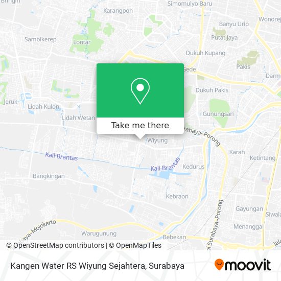 Kangen Water RS Wiyung Sejahtera map