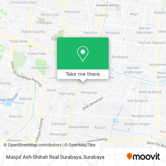 Masjid Ash-Shihah Rsal Surabaya map