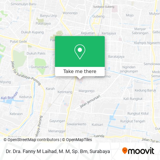 Dr. Dra. Fanny M Laihad, M. M, Sp. Bm map