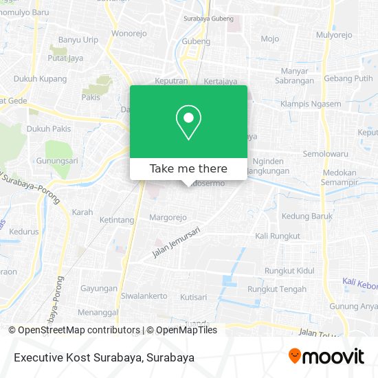 Executive Kost Surabaya map