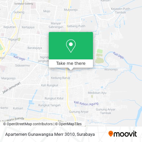 Apartemen Gunawangsa Merr 3010 map