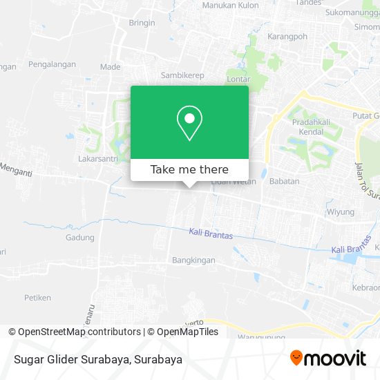 Sugar Glider Surabaya map
