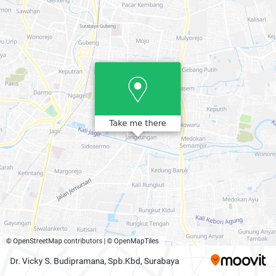 Dr. Vicky S. Budipramana, Spb.Kbd map