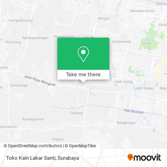 Toko Kain Lakar Santi map