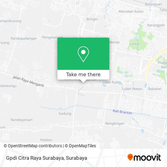 Gpdi Citra Raya Surabaya map