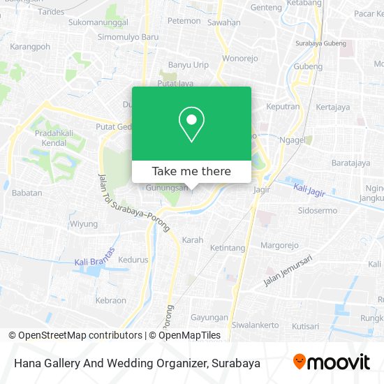 Hana Gallery And Wedding Organizer map