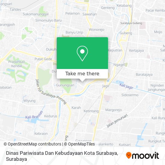 Dinas Pariwisata Dan Kebudayaan Kota Surabaya map