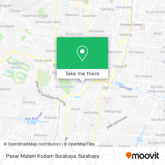 Pasar Malam Kodam Surabaya map