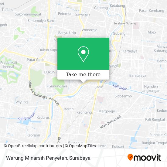 Warung Minarsih Penyetan map