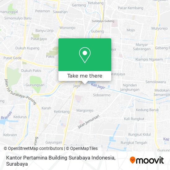Kantor Pertamina Building Surabaya Indonesia map
