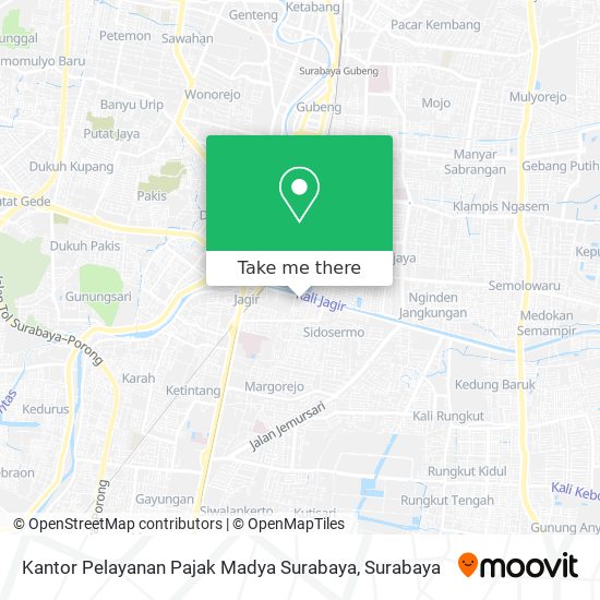 Kantor Pelayanan Pajak Madya Surabaya map