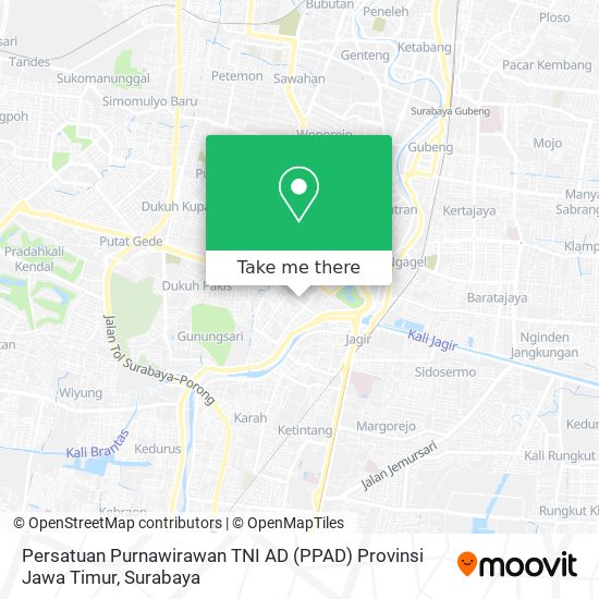 Persatuan Purnawirawan TNI AD (PPAD) Provinsi Jawa Timur map
