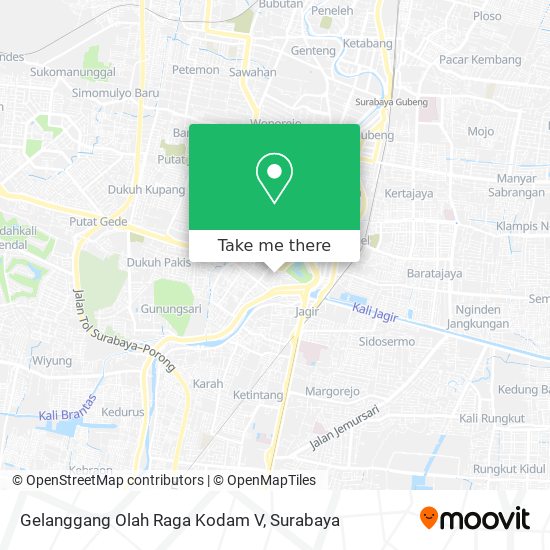 Gelanggang Olah Raga Kodam V map