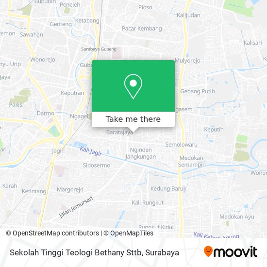 Sekolah Tinggi Teologi Bethany Sttb map